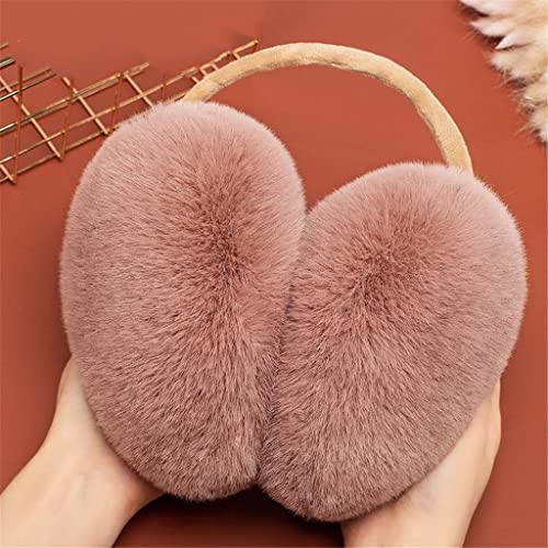 WZHZJ Belle cuffie invernali femminili in peluche adulti caldi comodo stile dolce morbido accessori da equitazione all'aperto a freddo (Color : B, Size : One size)