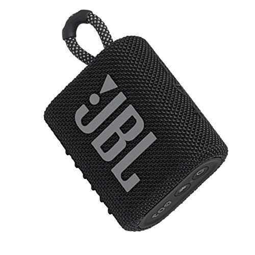 JBL GO 3 Speaker Bluetooth Portatile, Cassa Altoparlante Wireless con Design Compatto, Resistente ad Acqua e Polvere IPX67, fino a 5 h di Autonomia, USB, Nero