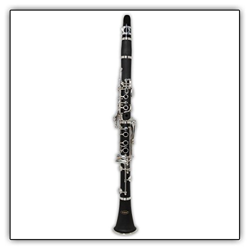 Tuyama® TKB-177 Clarinetto in Si Bemolle - Ebanite - Sistema Boehm - 17 chiavi argentati + Custodia semirigida